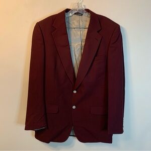 Burberry's Vintage Men's Burgundy Blazer